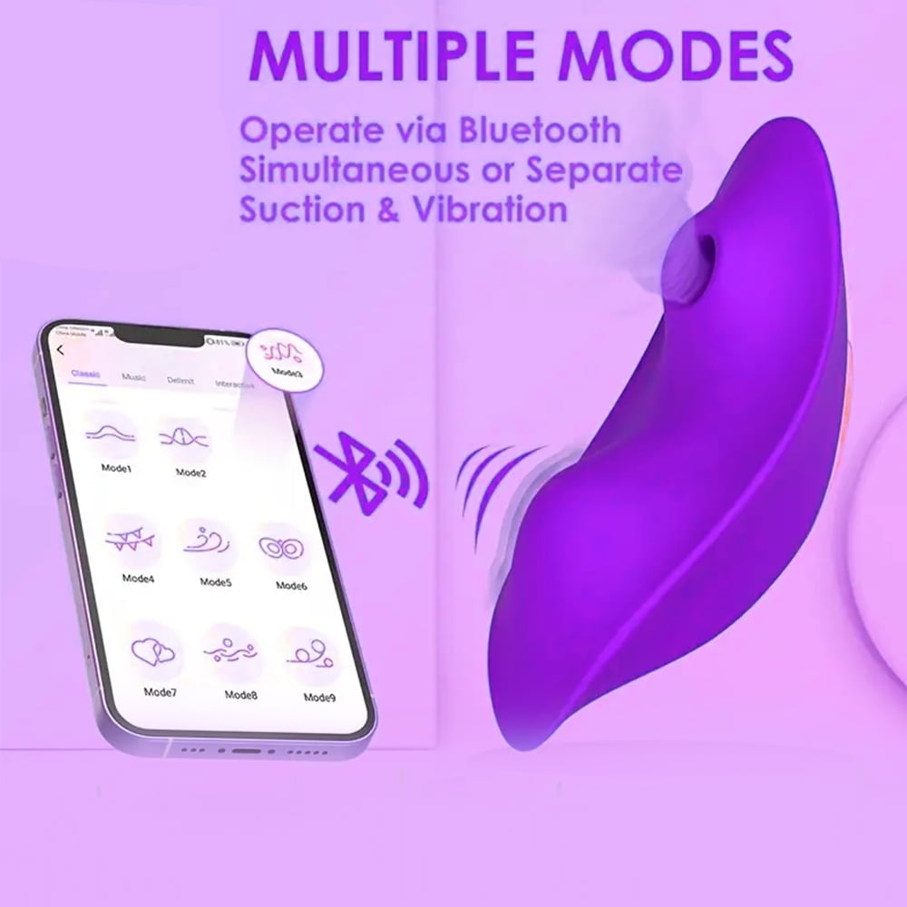 XBONP Vibromasseur Suceur Clitoridien, Jouets Sexuels Vibrateurs Papillon  pour Femmes avec 9 Modes de Vibration et de Succion, Tlcommande APP  Vibromasseur tanche Portable pour Couples, Violet - Walmart.ca