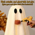 thumbnail image 4 of Halloween Decorations - Glowing Sherpa Ghost with Pumpkin Halloween Decorations Indoor Cute Spooky Tabletop Decorations for Party Home Kitchen and Fireplace (3 pack), 4 of 15