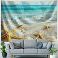 thumbnail image 4 of Orinice Starfish Seashells Tapestry Wall Hanging Unique Style Graphic Tapestries Home Wall Decor Art Living Room Bedroom Farmhouse Dorm 40x60inch, 4 of 6