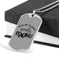 thumbnail image 3 of What Needs Fixing Woodworker Dog Tag Stainless Steel or 18k Gold W 24", 3 of 8