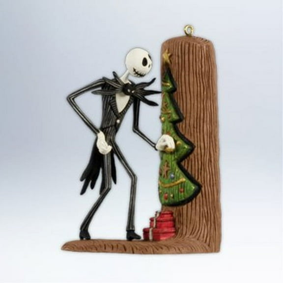 jack sneaks a peek - the nightmare before christmas 2012 hallmark ornament