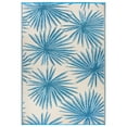 thumbnail image 2 of World Rug Gallery Floral Tropical Reversible Recycled Plastic Outdoor Picnic Mat, Camping Rug, RV Rug - BLUE 7'10"x10', 2 of 9