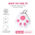thumbnail image 2 of Graflsoa Bluetooth Tracker for Pets & Items - Anti-Loss Device with Camera/Recording Control, Find My Phone, and Two-Way Alert (Red), 2 of 6