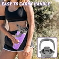 thumbnail image 5 of 30 oz Tumbler with Handle and Straw Lid, Double Walled Vacuum Insulated Water Bottle Leakproof Tumbler Travel Coffee Mug Thermal Cup, Cupholder Friendly for Office, , , Purple, 5 of 7