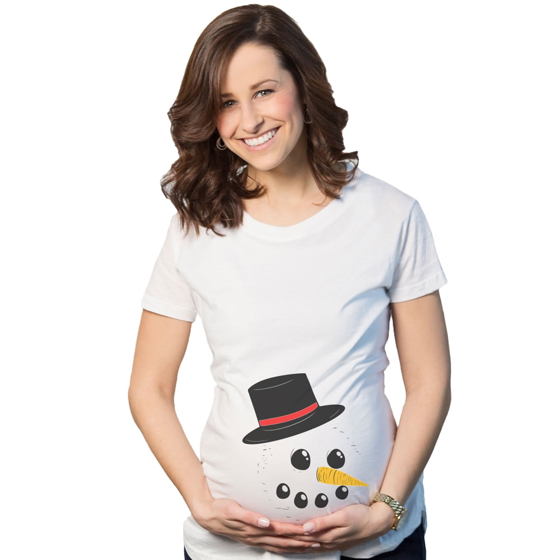 Maternity Christmas Funny Tops Women Maternity Clothing Short Sleeve Maternity Sweater T Shirt