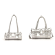 thumbnail image 1 of Bolso de hombro bonito para mujer, 2 uds., con cierre de cremallera y lazo, bolso para axila, 1 of 3