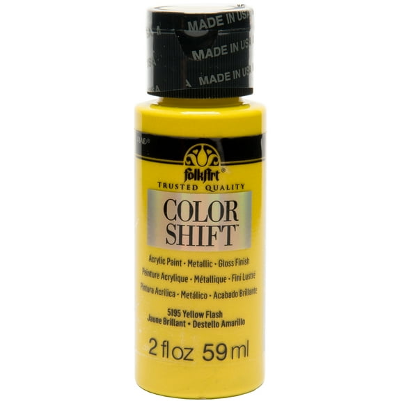 FolkArt Color Shift Paint 2oz-Yellow Flash