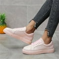 thumbnail image 2 of asdoklhq Casual Shoes for Women,Autumn and Winter New Sequined Flat Lace-up Casual Women's Single Shoes Pumps, 2 of 8