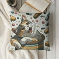 thumbnail image 3 of YINGXI Cat Pillow Pillows Covers case，cat mom Gifts for Women，Serotonin Booster Cats，Cat Lover Gifts,Funny Cat Pillow Cover, Gifts 20x20in, 3 of 5