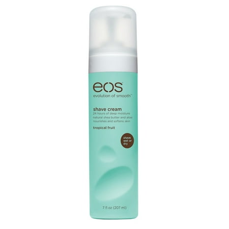 Body Essentials Shave Cream - eos Ultra Moisturizing Shave Cream , Tropical Fruit, 24 Hours of Deep Moisture, 7 fl.oz.