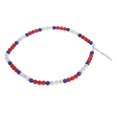 thumbnail image 4 of Collar Con Cuentas De Diamantes De Imitación De Béisbol, Joyería Colorida De Hip Hop Para Amantes De Los Jugadores De Béisbol, 4 of 7