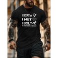 thumbnail image 1 of T-Shirt de Mode d'Été pour Hommes avec Imprimé Graphique Unique - Col Rond Décontracté, Manches Courtes, Lavable en Machine Fête des Pères, Fête des Mères, Nouvel An, Festival de Printemps, Saint-Valentin, Fête de l'Indépendance, bi, 1 of 8