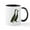 White/Black Inside, variant on CafePress - Black Runner Ducks Mug - 11 oz Ceramic Mug - Novelty Coffee Tea Cup