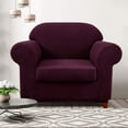thumbnail image 2 of CHUN YI Stretch 2-Piece Checks Sofa Cover with Cushion Cover Slipcover, 2 of 6