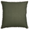 thumbnail image 1 of hometrends Frayed Green Decorative Pillow, 1 of 4