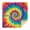 Colorful Rainbow Tie-1, variant on Colorful Rainbow Tie Dye Spiral Pattern Square Tablecloth,Waterproof Square Table Cover,Wipeable Spillproof Washable Table Cover for Home Kitchen Party Decor 42"X42"(107x107cm)