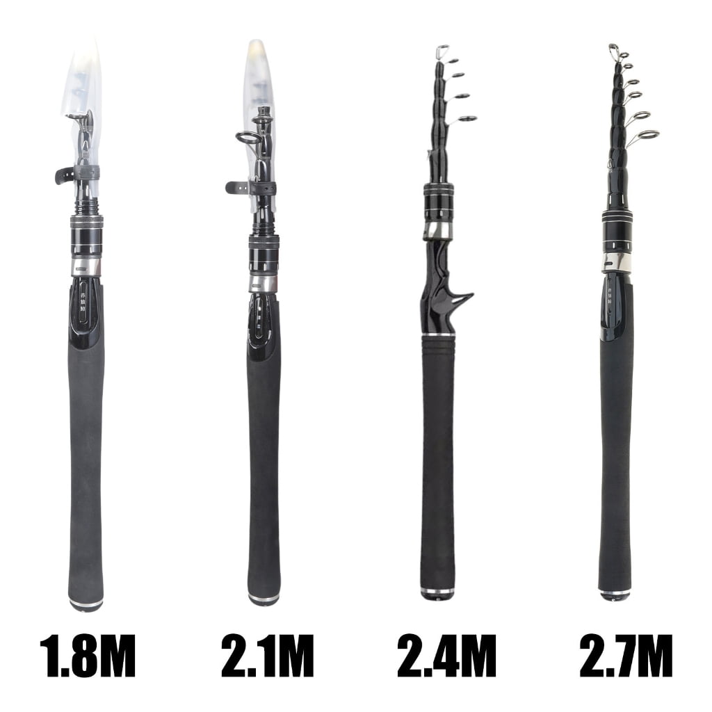 Yammee Portable Short Collapsible Rods Saltwater Fishing Telescopic Fishing Poles