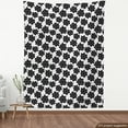 thumbnail image 4 of Abstract Fabric by the Yard, Geometric Style Sunflower Petals Nature Shower Graphic, Decorative Upholstery Fabric for Sofas and Home Accents, Charcoal Grey White by Ambesonne, 4 of 5