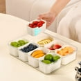thumbnail image 4 of Clearance!Snackle Box Container with Lid & Handle-Divided Snack Organizer for Adults,Fruit Tray for Party & Entertaining-Portable Produce Serving Tray, 4 of 6