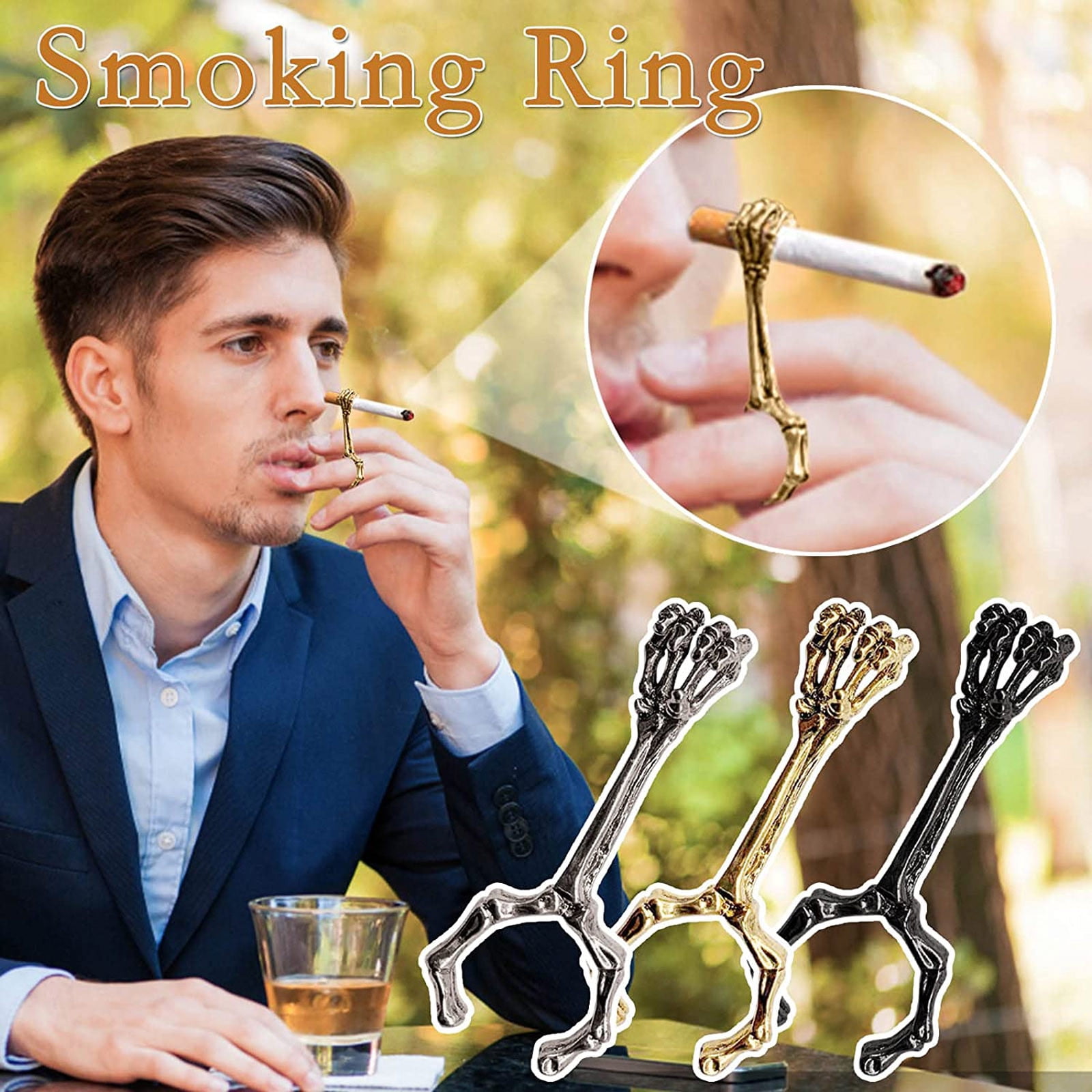 Cigarette Holder Ring Elegant Finger Holder Ring for Lady Smoker Smoke  Holder