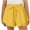 Yellow, variant on CYRBOKO Girls Athletic Shorts, Casual Drawstring Holiday Elastic Waist Summer Bottoms Blue Size 12 T