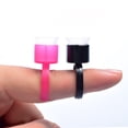 thumbnail image 4 of Tazas de anillo de tatuaje desechables, vasos de tinta con soporte de pigmento de esponja para tatuajes, tinta de tatuaje, máquinas de tatuaje, suministros de tatuaje 2 piezas JM, 4 of 5