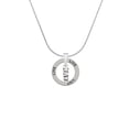 thumbnail image 2 of Delight Jewelry Silvertone Navy Live Ring Charm Necklace, 18", 2 of 4
