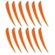 thumbnail image 2 of 12 Pedazo de flecha Suministros de Entrenamiento de Tiro con Naranja Cola Flecha Fletchings, 2 of 8