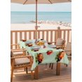 thumbnail image 2 of Outdoor Tablecloths with Umbrella Hole & Zipper, Cute Ladybugs 60 x102 Inch Rectangle Tablecloths, Spring Botanical Leaves Green Waterproof Table Cloth, Patio/Pool/Picnic Table Covers, 2 of 8
