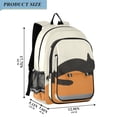 thumbnail image 2 of FORMRS Unisex School Backpack 17" Student Travel Bag with Laptop Compartment, Sleeping Black Cat, 2 of 7