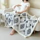 thumbnail image 4 of Manta doble de tafetán hueco catiónico de lana de cordero | Manta suave y cálida para oficina, sofá o cama | Acogedora manta para dormir en interiores durante la temporada de frío, 4 of 7