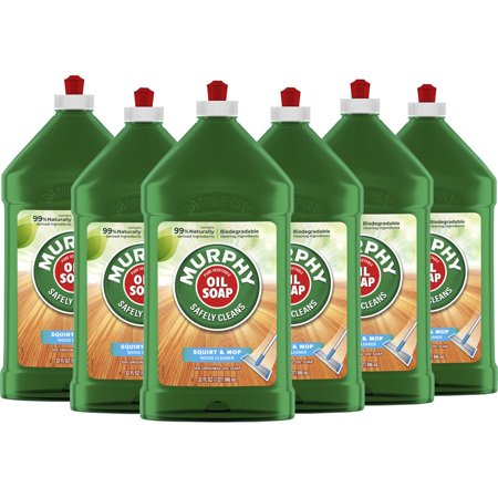 Murphy Squirt/Mop Floor Cleaner - Ready-To-Use Oil - 32 fl oz (1 quart) - 6 / Carton - Tan