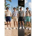 thumbnail image 4 of Men's & Big Men's Stretch Shorts with Active Waistband,9" Inseam,4 Pockets，Sizes 30-42, 4 of 7