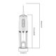 thumbnail image 5 of Flosser De Agua Dental Portátil, Irrigador Oral Eléctrico Recargable, 3 Modos, Hilo Dental De Agua, Limpiador Dental Resistente Al Agua Con 4 Boquillas Serendint CE007296-01, 5 of 6