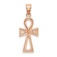 thumbnail image 1 of Quality Gold D4657 Pendentif Ankh Poli en Or Rose 14K, 1 of 1