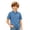 Navy, variant on Kids Short Sleeve Polo Shirt Boys Girls Classic Lapel Collar Deer Embroidery Casual Tops Lightweight Breathable Summer Tee for Daily Wear Oktoberfest Outfit(Dark Blue,9-10Years)