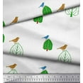 thumbnail image 2 of Soimoi Cotton Duck Fabric Dot & Lotus Block Decor Fabric Printed Yard 56 Inch Wide, 2 of 3