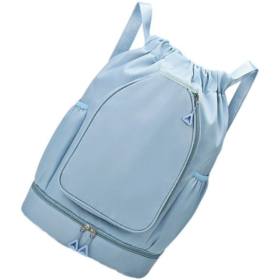 Dry Wet Separated Tennis Bag Drawstring Gym Bag Basketball Backpacks Fitness Bag Badminton Bag for Women Men