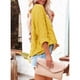 thumbnail image 4 of Blusa elegante de encaje amarillo con mangas largas, cuello con muescas, botonadura sencilla y corte holgado para el trabajo, 4 of 7