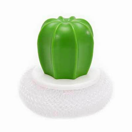 

JINGT Cleaning Brush 1 Piece 8.2*8cm Kitchen Supplies Mini PET Pot Brush With Handle