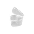 thumbnail image 4 of Billuyoard Envase de plástico de arcilla en forma de corazón Caja recargable de PP de arcilla de diseño transparente Almacenamiento y organización del hogar transparente y 50 piezas, 4 of 6
