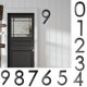 thumbnail image 2 of Números de casa, acrílico moderno, flotante, para puerta, de 6 pulgadas, color negro, con perforación completa, fácil de montar, placa de dirección para casa, oficina, buzón, resistente a la intemper, 2 of 7