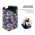 thumbnail image 3 of Yayeee Freestanding Laundry Hamper with Handle Collapsible Large Storage Basket for Clothes, Puprle Ethereal Floral Harmony, 3 of 7