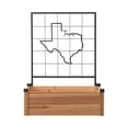 thumbnail image 5 of (2 pack) Expert Gardener Wooden Raised Bed with Metal Texas Trellis, 2.6 cu ft, 5 of 13
