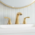 thumbnail image 2 of Moen 84504BG Lindor Brushed Gold Widespread 2-Handle WaterSense Bathroom Sink Faucet with Drain, 2 of 12