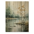 thumbnail image 3 of Designart "Birch Woods Ethereal gracefulness VI" Floral Print on Natural Pine Wood, 3 of 5