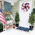 thumbnail image 6 of 4th of July Decorations Qwtwty Garlands for The Fourth of July Hanging Door Signs Independence Day Decorations for USA Apply to Wall Front Porches for Outdoor Farmhouses, 6 of 6