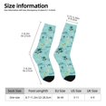 thumbnail image 2 of Cauagu Hawaiian Style Print Crew Socks for Women and Men,Adult Athletic Running Socks 1-Pair Sports Socks Work Gear Socks with Moisture Wicking, 2 of 6