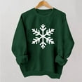 thumbnail image 4 of Cadancy Holiday Tops for Women Christmas Snowflake Crew Neck Long Sleeve Pullover Sweatshirts Festival Holiday Winter Funny Shirts Casual Loose Xmas Outfits 2025, 4 of 5