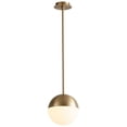 thumbnail image 2 of 10 Inch 10.1W 1 Led Pendant-Satin Nickel Finish-3000 Color Temperature Oxygen Lighting 3-6902-24, 2 of 6